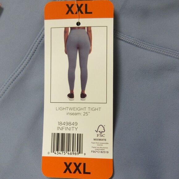 DANSKIN High Waist Leggings Tights XXL 18 High Rise Infinity Blue Purple 2XL NWT - Picture 4 of 11